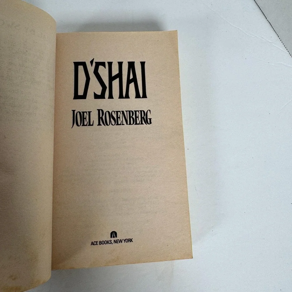 D'Shai Joel Rosenberg 1991 First‎ Ace Edition Fantasy Dragon Ace Books